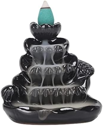 Handmade Ceramic Backflow Incense Holder for Zen Decor