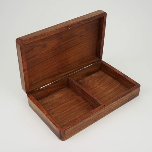 Keepsake Incense Storage Box with Hinged Lid and Metal Cross 1