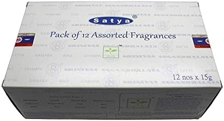 Set of 12 Natural Incense Sticks by Satya Bangalore