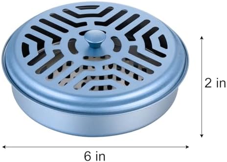 Elsjoy 8 Pack Mosquito Coil Holders Stainless Steel Portable Burners