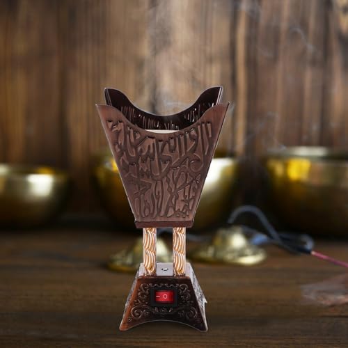Electric Plug-In Incense Burner with Arabic Design