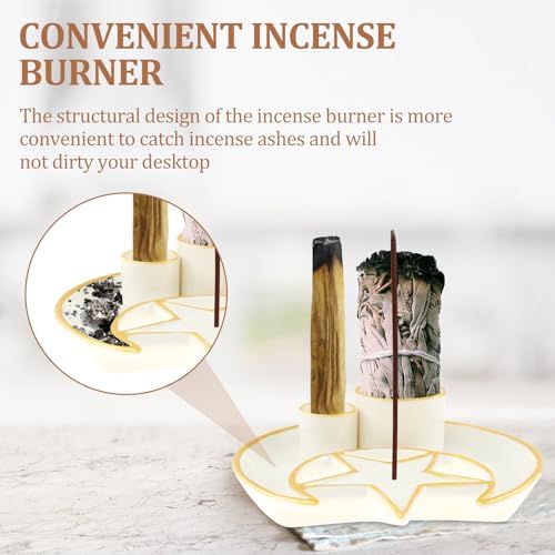 Multipurpose Incense and Candle Holder with Ash Catcher