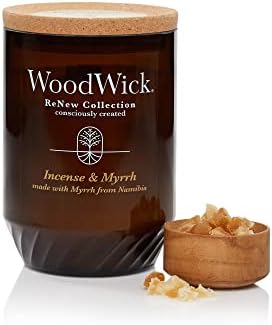 WoodWick Renew Large Candle Incense Myrrh 13oz Soy Wax Christmas Gift