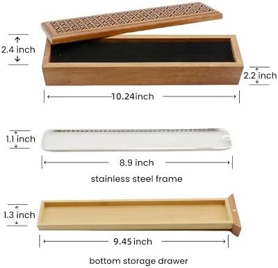 Moocervi Incense Holder with Storage Box