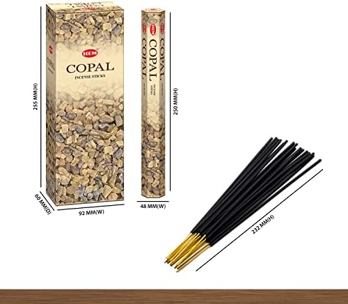 HEM Copal Incense Sticks 20 Stick Tubes Box of Six