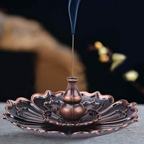 DK177 Brass Incense Sticks Holder with Lotus Design