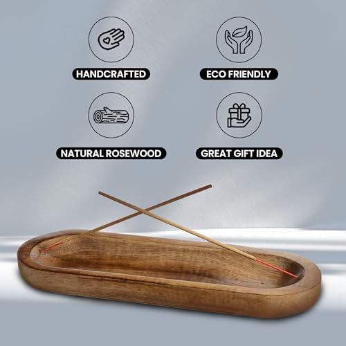 Handmade Wooden Incense Holder 11x4x12 Inches