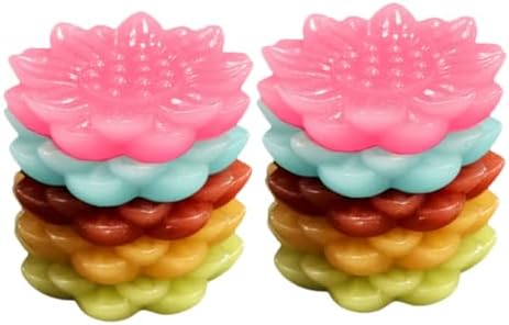 Ciieeo Multicolored Resin Incense Holder Set for Meditation