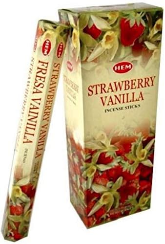 Strawberry Vanilla Incense Box 120 Sticks HEM