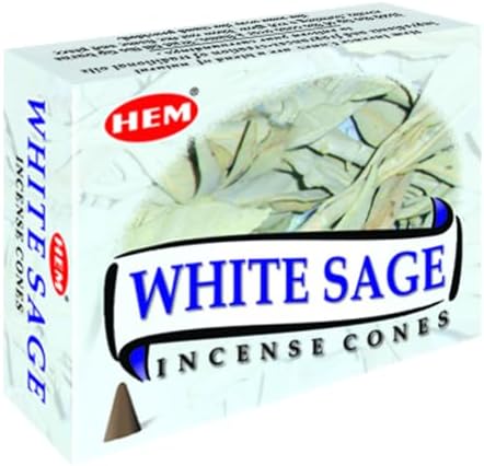 HEM White Sage Cones Pack of 12 10 Cones Each