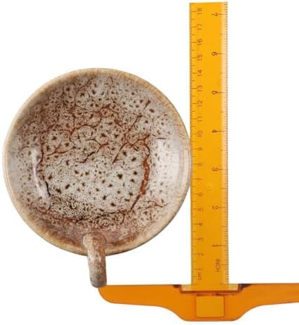 Vintage Ceramic Candle Holders with Handle Round Farmhouse Decor