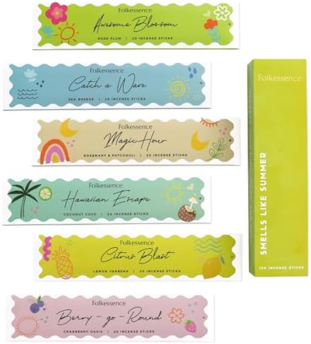 Folkulture Incense Sticks Set of 6 with 120 Pieces 1