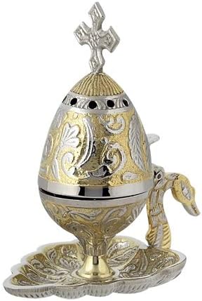 Christian Orthodox Greek Censer Incense Burner Holder
