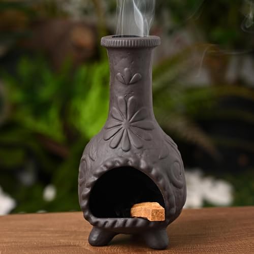 Elegant Handmade Black Palo Santo Holder for Incense and Sage