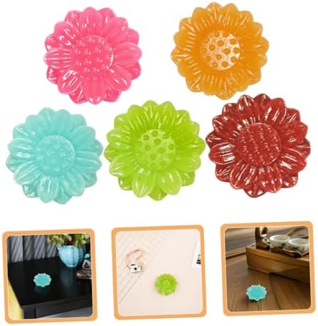 Ciieeo Multicolored Resin Incense Holder Set for Meditation