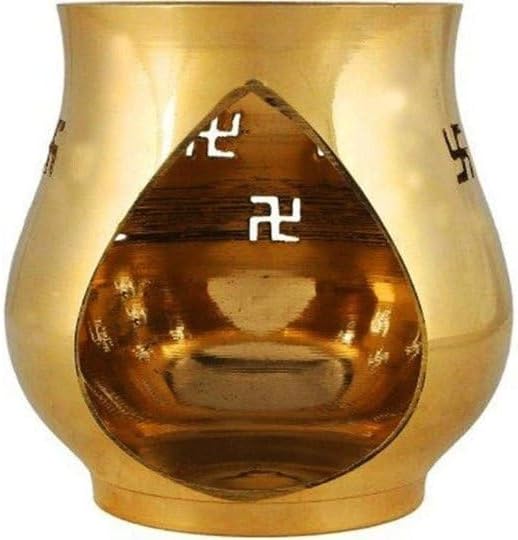 Brass Incense Burner with Gold Finish