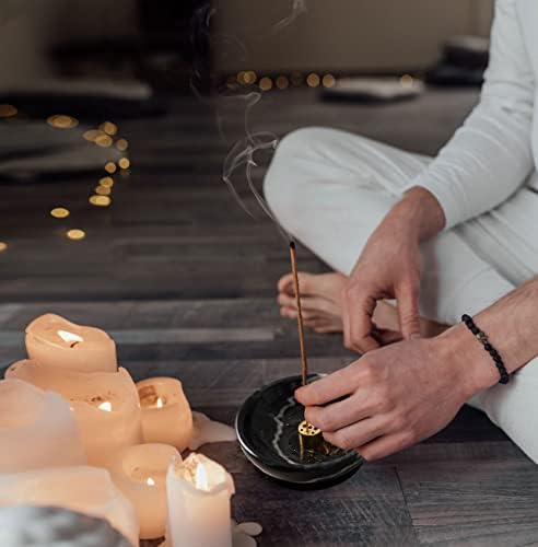 Natural Marble Incense Holder with 9 Holes