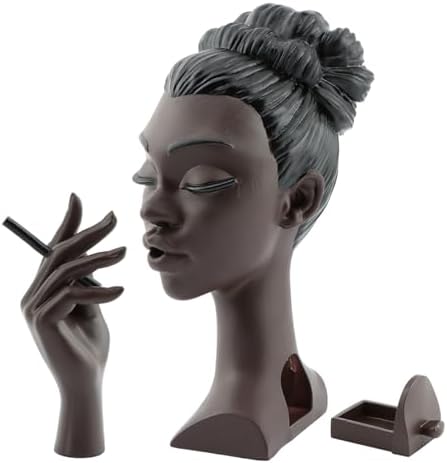 Elegant Black Woman Incense Burner for Home Decor