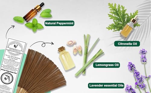 Farm Raised Candles - USA Made Mintronella Natural Mosquito Repellent Sticks