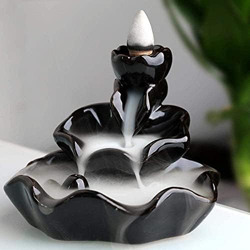 Waterfall Incense Burner with 10 Mixed Aromatherapy Cones