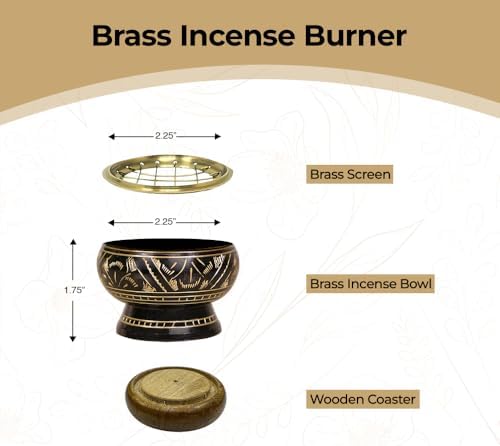 ARO VATIKA Incense Burner Black Stand
