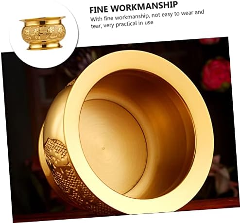 Delicate Gold Incense Burner for Home Decoration and Meditation
