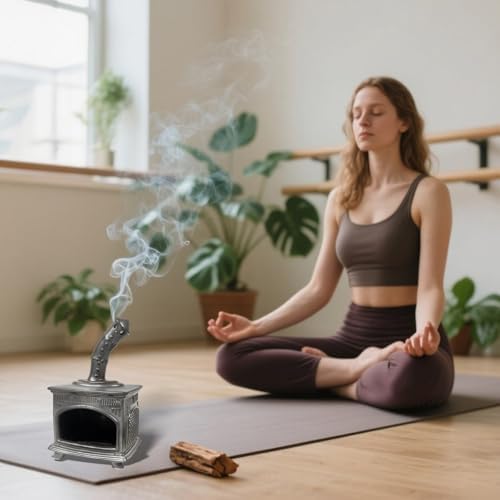 Handmade Ceramic Palo Santo Holder - Fireplace Style