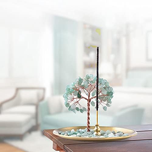 Healing Crystal Incense Holder for Sticks and Home Decor