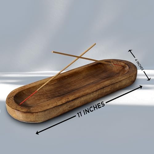 Handmade Wooden Incense Holder 11x4x12 Inches