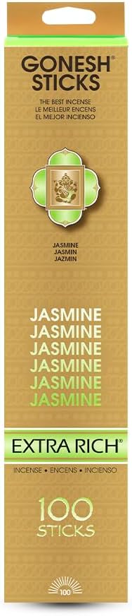 Gonesh Extra Rich Jasmine Scented Incense Sticks 100 Pack