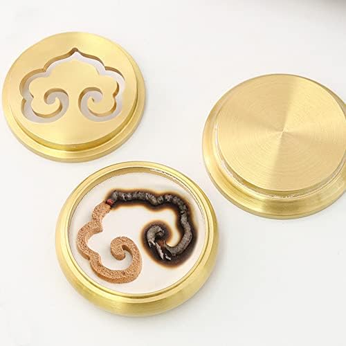 3 In 1 Mini Brass Incense Burner with Ash Press