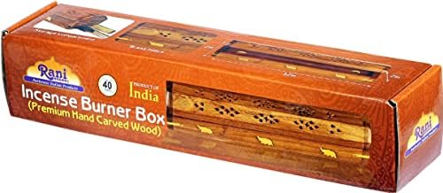 Rani Brand Premium Wood Incense Burner Box
