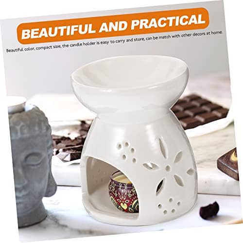 Healifty Ceramic Essential Oil Burner with Tea Light