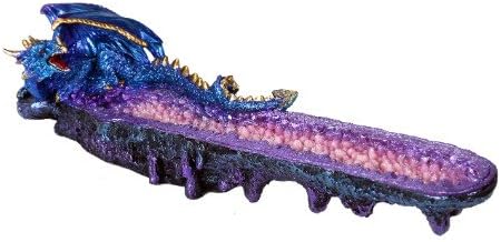 Blue Dragon Amethyst Quartz Incense Holder 1075 Inch