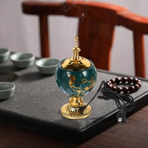 Bakhoor Electric Incense Burner - Green Middle Eastern Style
