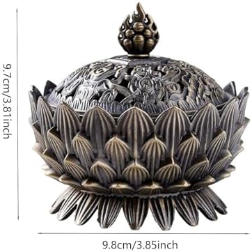 Classic Bronze Lotus Incense Burner Holder