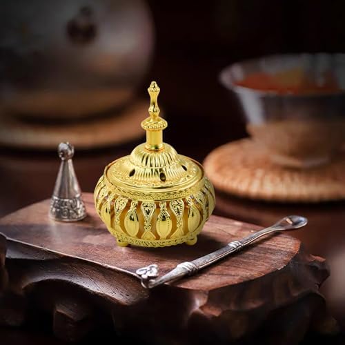 MrMrKura 2PCS Metal Incense Burner Vintage Style