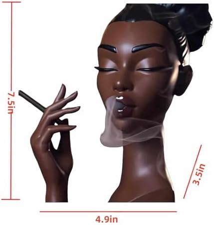 Elegant Black Woman Incense Burner Modern Design
