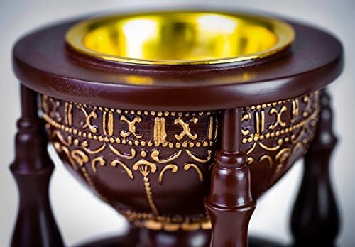 AM Charcoal Incense Burner - 4 Pillar Bakhoor Oud Holder 1