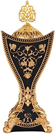 Frankincense Resin Incense Burner with Gold Motifs