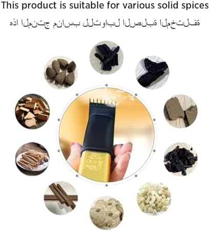 Portable Mini Incense Burner with USB Rechargeable Diffuser Gold Finish