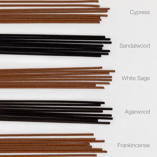 Asayu Japan Incense Sticks Assortment - 5 Natural Fragrances 20g