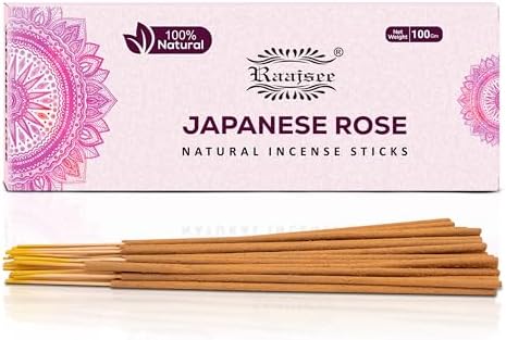 Raajsee Japanese Rose Incense Sticks 100 Gm Pack