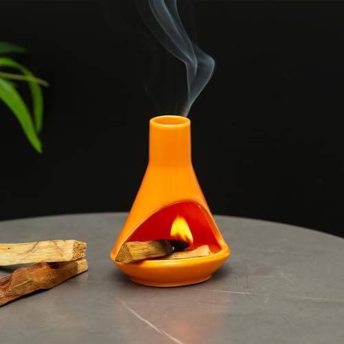 Handmade Ceramic Chiminea for Palo Santo and Candles