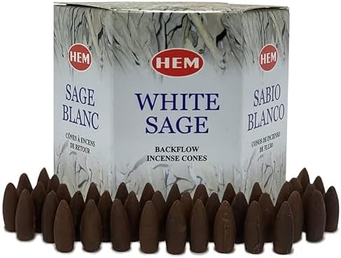 TRUMIRI White Sage Backflow Incense Cones