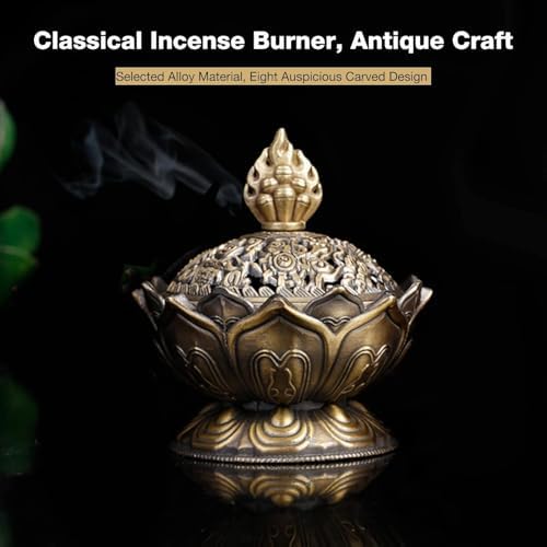Vintage Style Bronze Incense Holder for Home Decoration