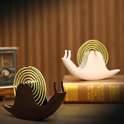 Kudriod Incense Holder with Mosquito Coil Design Iron Material Black