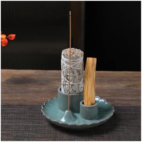 Ceramic Incense Holder with Detachable Stick Slot and Five Holes