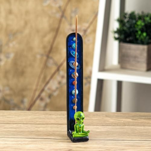 Pacific Giftware Colorful Alien Incense Holder Galactic Explorer Decor