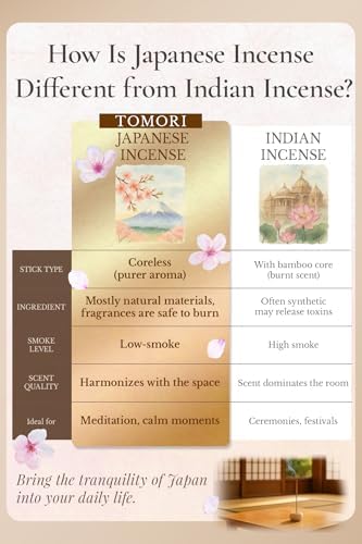 Luxury Japanese Incense Sticks 60pcs Aromatherapy Set